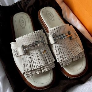 COPY - TOD’S - White leather summer sandals
